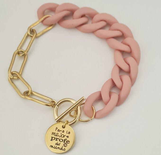 Pulsera eslabón medalla