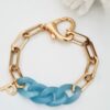 Pulsera eslabón e inicial