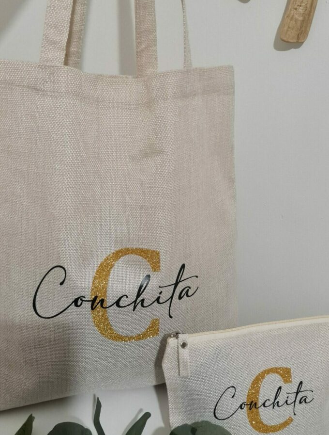 Tote Bag Inicial y Nombre