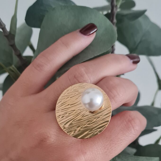 Anillo perla